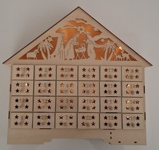 Adventskalender holz beleuchte gebraucht kaufen  Kleinrinderfeld