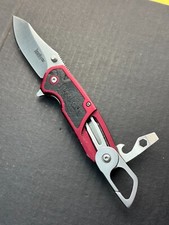 Faca de bolso Kershaw 8200RD Funxion faça você mesmo vermelha descontinuada rara lâmina 8Cr13MoV comprar usado  Enviando para Brazil