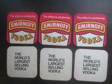 6 X Porta-copos SMIRNOFF Vodka " OS MUNDOS,,,, "1970,,s" Edição  comprar usado  Enviando para Brazil