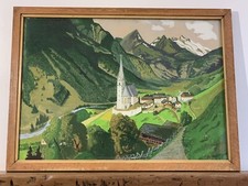 Gouache village autriche d'occasion  Le Perreux-sur-Marne