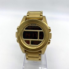 Usado, Raro relógio masculino Nixon The Unit SS quartzo dourado usado com caixa funcionando bem comprar usado  Enviando para Brazil