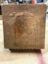 Antique embellished pyrography for sale  Fredericksburg