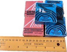 fita vintage para máquinas de escrever, máquinas de impressão, (preto) URSS Moscou (5 peças) comprar usado  Enviando para Brazil