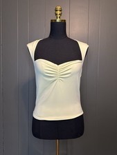 Blusa decote cropped amarela manteiga para garagem costas abertas G grande  comprar usado  Enviando para Brazil
