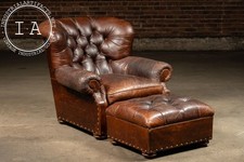 Vintage tufted leather for sale  USA