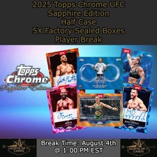 Luana Santos - 2025 Topps Chrome UFC Sapphire - 5X Box Player BREAK #2 comprar usado  Enviando para Brazil
