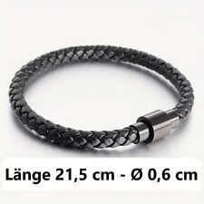 Lederarmband geflochten schwar gebraucht kaufen  Neumünster