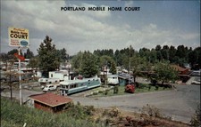 Usado, Cartão postal vintage Portland Oregon OR Mobile Home Court anos 1950–60 comprar usado  Enviando para Brazil