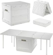 Mesa de armazenamento portátil dobrável com lixeira, mesa dobrável multifuncional de plástico comprar usado  Enviando para Brazil