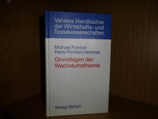 Grundlagen wachstumstheorie fr gebraucht kaufen  Nidda