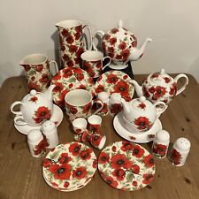 Poppy pattern tea for sale  PRESTEIGNE