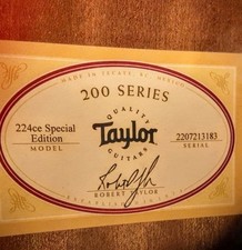 Taylor 224ce special for sale  DUNGANNON