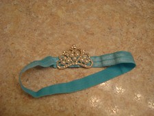 Usado, ACESSÓRIO ELÁSTICO PARA CABELO INFANTIL PRINCESA AZUL TIARA COROA * comprar usado  Enviando para Brazil