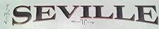 2PCS Sevilha Rv Camper Trailer Reboque Decalque Emblema De Cobre Preto 71X10 gráfico comprar usado  Enviando para Brazil