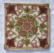 TEMA FLORAL ELEGANTE AZULEJO INGLÊS COLORIDO ANTIGO 6 POLEGADAS comprar usado  Enviando para Brazil