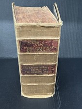 Websters International Dictionary 1919 Antiquarian, Nostalgic ,Tabbed ,HUGE, usado comprar usado  Enviando para Brazil