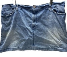 Usado, Saia jeans cintura baixa plus size jeans desgastado ponto de sujeira nas costas como está co comprar usado  Enviando para Brazil