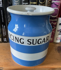 Green cornishware jar for sale  KEIGHLEY