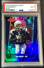 2005 BOWMAN'S BEST BLUE #9 TOM BRADY /1399 PSA 8 comprar usado  Enviando para Brazil