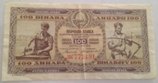 Banconote yugoslavia 100 usato  Ruvo di Puglia