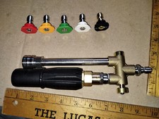 Pistola de lavadora de pressão, kit de varinha de lavadora de pressão com bicos de dupla finalidade, Powe... comprar usado  Enviando para Brazil