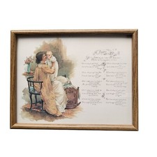 Vtg framed baby for sale  Seattle