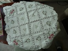 Mitteldecke tischdecke weiß gebraucht kaufen  Dessau-Roßlau