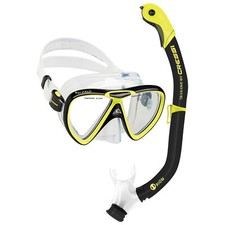 Usado, Máscara Cressi Ikarus usada com combo de snorkel semi-seco Orion-claro-preto/amarelo comprar usado  Enviando para Brazil