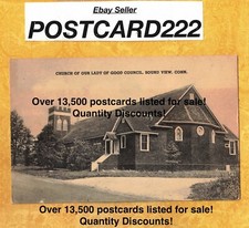 CT Sound View 1940 cartão postal vintage IGREJA DE NOSSA SENHORA DO BOM CONSELHO CONN comprar usado  Enviando para Brazil