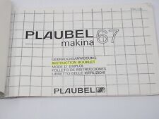 Plaubel makina instruction for sale  BEAULY