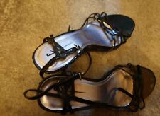 Black strappy heels for sale  BARNSLEY