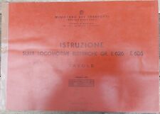 Istruzione locomotive elettric usato  Italia