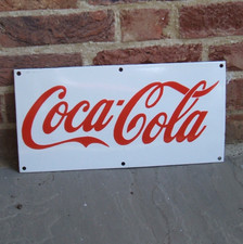 Enamel sign coca for sale  ANDOVER