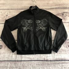 Jaqueta Rebel 8 Masculina Média Preta Bombardeiro Quebra-Vento Galos de Luta de Galos Vintage comprar usado  Enviando para Brazil