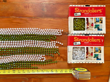 Antigo Strandoliers 70s Facet Bead Cortina Verde Claro Lote X8 Divisória Boho com Vara comprar usado  Enviando para Brazil