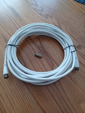 Cabo coaxial RG6U de 25 pés com conectores F usado apenas em ambientes internos + conector m/m comprar usado  Enviando para Brazil