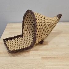Woven wicker cornucopia for sale  Charlotte