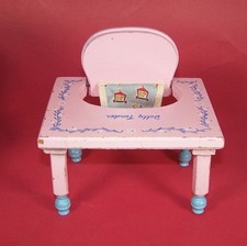Asiento tierno de madera vintage para muñeca bebé pequeña segunda mano  Embacar hacia Mexico