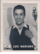 Autographe luis mariano d'occasion  France