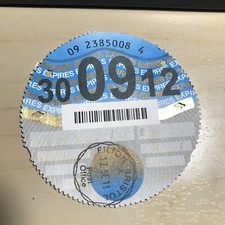 Road tax disc for sale  MALMESBURY