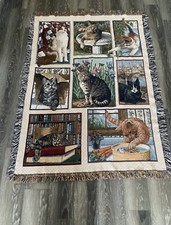Cat tapestry throw for sale  Greenwood