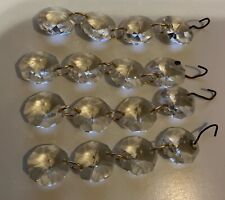 Glass chandelier used for sale  LEICESTER