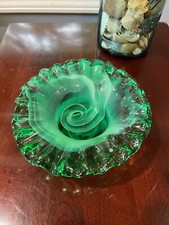 Vintage green glass for sale  Cedar Grove