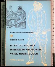 Vie del ritorno.intermezzo usato  Ariccia