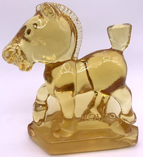 Estatueta Heisey Imperial Glass Sparky Plug cavalo luz âmbar comprar usado  Enviando para Brazil