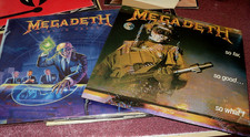 MEGADETH LOT OF 2 LPS SO FAR SO GOOD SO WHAT! RUST IN PEACE GLOBUS VG+ VINYL comprar usado  Enviando para Brazil