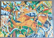Quadro 70x50 cammelli usato  Troina