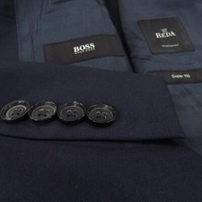 Jaqueta Hugo Boss Blazer Masculina 42s Azul Marinho REDA Super 110s Lã Virgem Casaco Esportivo, usado comprar usado  Enviando para Brazil
