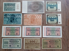 Inflationsgeld reichsbanknoten gebraucht kaufen  Bergen