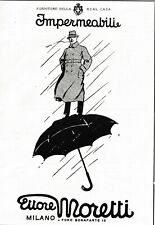Pubblicita 1921 impermeabili usato  Biella